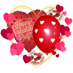 Μπαλόνια Valentine's Day