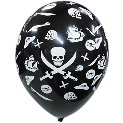  LATEX 12'' ΤΥΠΩΜΕΝΟ ΠΕΙΡΑΤIΚΟ ΣΧΕΔΙΟ 25ΤΕΜ