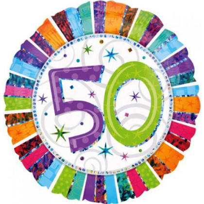 FOIL 18'' ΣΤΡΟΓΓΥΛΟ  50 ΧΡΟΝΙΑ