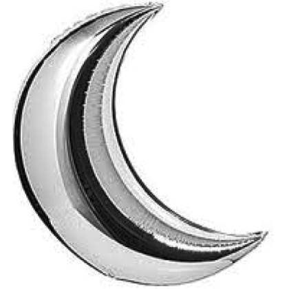 FOIL Mini/S 17'' ΑΣΗΜΙ ΦΕΓΓΑΡΙ SILVER CRESCΕNΤ 