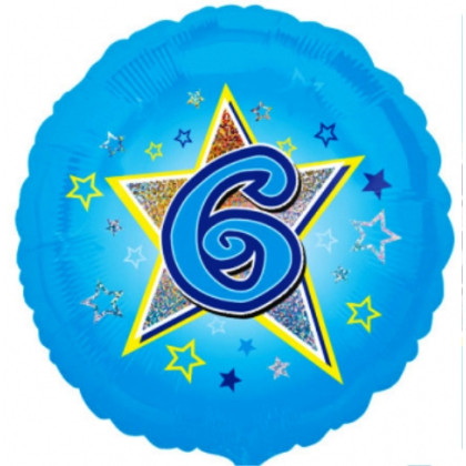 FOIL 18'' ΑΡΙΘΜΟΣ 6 ΜΠΛΕ 