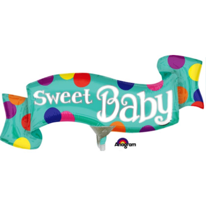 FOIL Mini/S 14'' SWEET BABY BANNER 