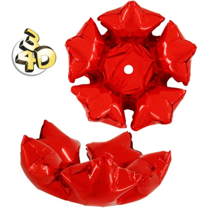 FOIL Mini/S 14'' WREATH ΑΣΤΕΡΑΚΙΑ ΚΟΚΚΙΝΑ Προσφορά!