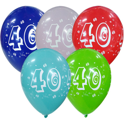LATEX 12'' ΤΥΠΩΜΕΝΑ ΜΕ ΑΡΙΘΜΟ 40 6ΤΕΜ