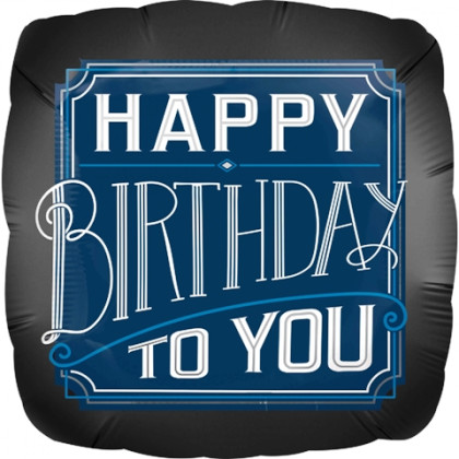 FOIL 17'' HAPPY BIRTHAY MAN disc