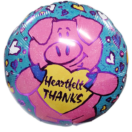 FOIL 18'' PIG HEARTFELT THANKS Προσφορά