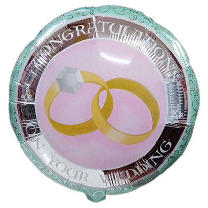 FOIL 18'' CONGRATULATIONS ON YOUR WEDDING Προσφορά!