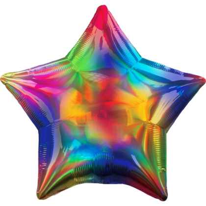 FOIL 22'' ΑΣΤΕΡΙ ΙΡΙΔΙΖΟΝ RAINBOW