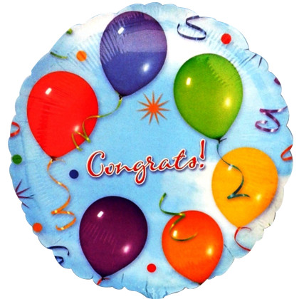 FOIL 18'' CONGRATS ME ΜΠΑΛΟΝΙΑ