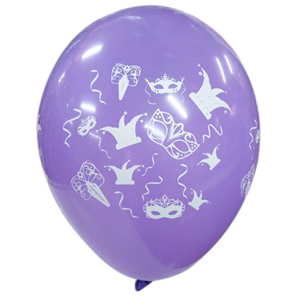 LATEX 12'' ΤΥΠΩΜΕΝΟ ΜΑΣΚΕΣ ΚΑΙ ΚΟΜΦΕΤΙ 25ΤΜΧ