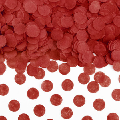 CONFETTI ΣΤΡΟΓΓΥΛΟ ΚΟΚΚΙΝΟ 15GR  1,6CM