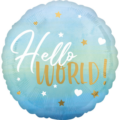 FOIL 17'' HELLO WORLD ΣΙΕΛ