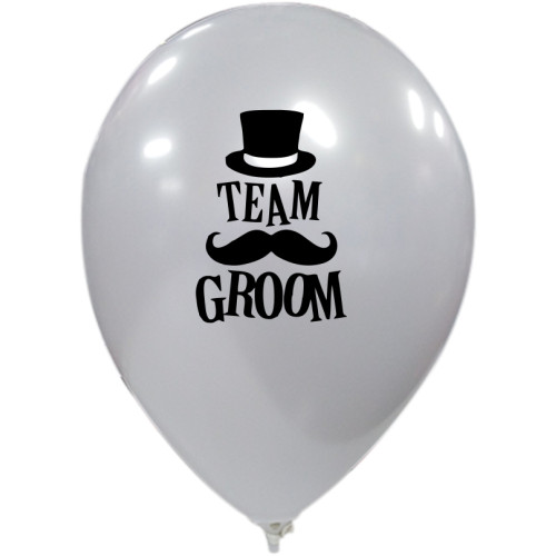LATEX 12'' BRILLIANT ΤΥΠΩΜΕΝΟ TEAM GROOM 25ΤΕΜ