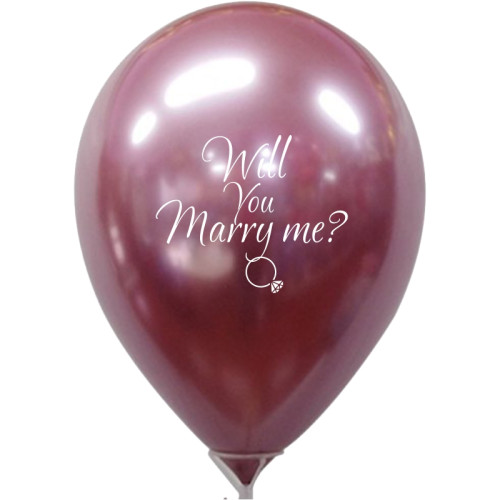  LATEX 12'' HBR ΤΥΠΩΜΕΝΟ WILL YOU MARRY ME? 25ΤΕΜ