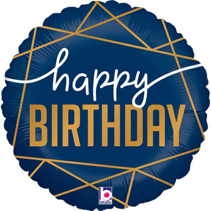 FOIL Mini/S 9'' NAVY BIRTHDAY 