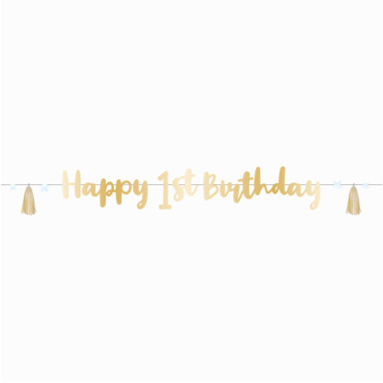 LETTER BANNER 1ST BIRTHDAY ΣΙΕΛ OMBRE