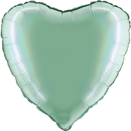 FOIL 18'' ΚΑΡΔΙΑ RAINBOW PLATINUM ΒΕΡΑΜΑΝ