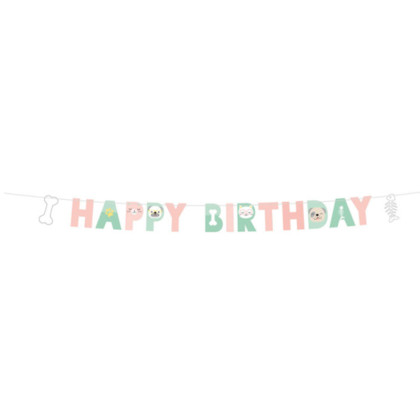 LETTER BANNER BIRTHDAY HELLO PETS 1ΤΜΧ