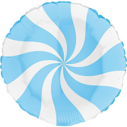 FOIL 18'' CANDY ΛΕΥΚΟ ΚΑΙ ΣΙΕΛ