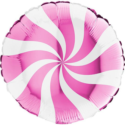 FOIL 18'' CANDY ΛΕΥΚΟ ΜΕ ΦΟΥΞΙΑ