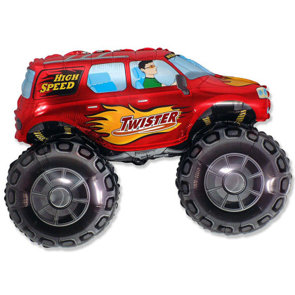 FOIL S/S TWISTER_BIG WHEELS RED