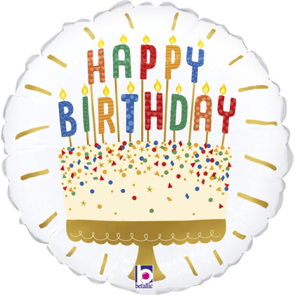 FOIL Mini/S 9'' HAPPY BIRTHDAY ΚΕΡΑΚΙΑ ΣΕ ΤΟΥΡΤΑ