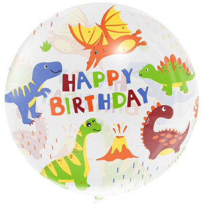 AQUA 20'' CRYSTAL HAPPY BIRTHDAY ME ΔΕΙΝΟΣΑΥΡΟΥΣ