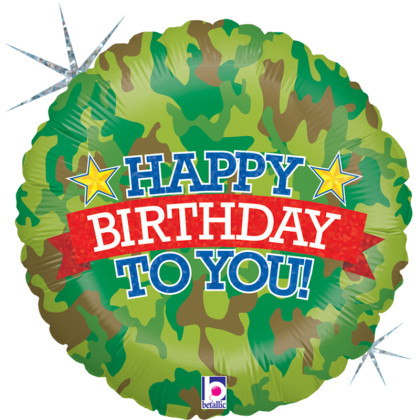 FOIL 18'' HAPPY BIRTHDAY CAMOUFLAGE ΠΑΡΑΛΛΑΓΗ