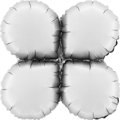 FOIL ΒΑΣΗ MEDIUM 19'' SATIN ΛΕΥΚΟ ΣΤΡΟΓΓΥΛΟ