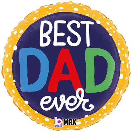 FOIL 18'' BEST DAD EVER BUBBLES