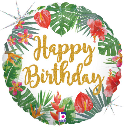 FOIL 18'' TROPICAL BIRTHDAY