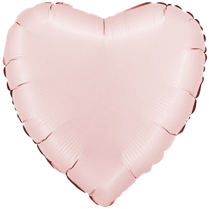 FOIL 18'' ΚΑΡΔΙΑ ΡΟΖ SATIN