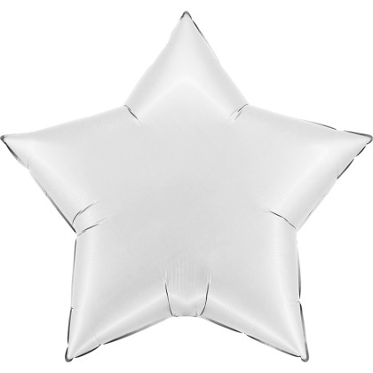 FOIL 36'' ΑΣΤΕΡΙ SATIN ΛΕΥΚΟ