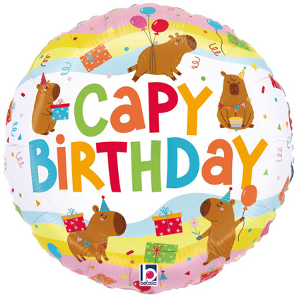 FOIL 18'' CAPYBARA BIRTHDAY