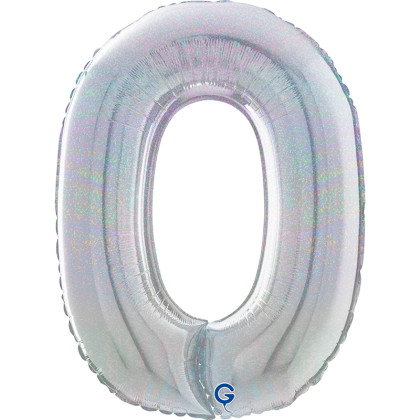 FOIL 26'' ΑΡΙΘΜΟΣ 0 ΑΣΗΜΙ glitter MID SIZE