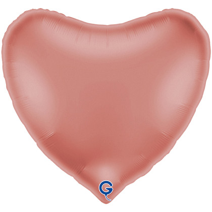 FOIL 36'' ΚΑΡΔΙΑ SATIN ROSE GOLD 