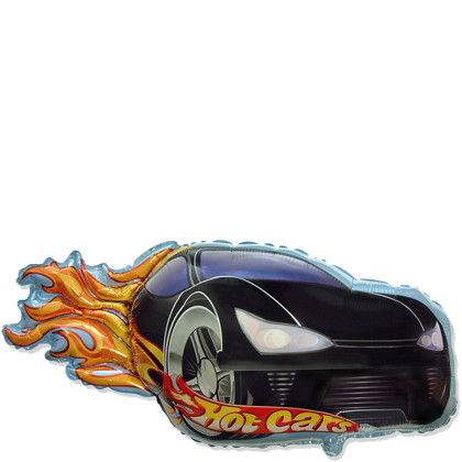 FOIL J/S HOT CARS BLACK