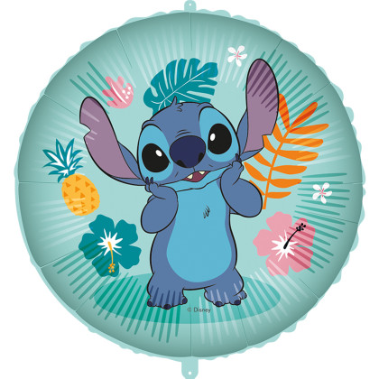 FOIL 18'' ROUND DISNEY STICH HAWAII
