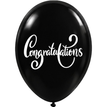  LATEX 13'' ΤΥΠΩΜΕΝO CONGRATULATIONS 25ΤΕΜ