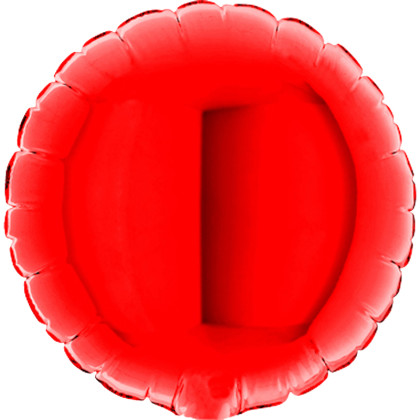 FOIL 18''  SOLIDE ΣΤΡΟΓΓΥΛΟ ΚΟΚΚΙΝΟ 