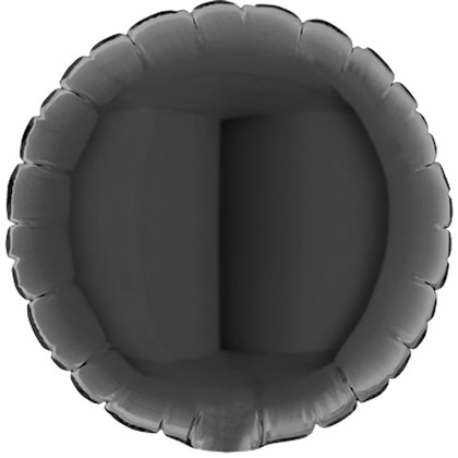 FOIL 18'' SOLIDE ΣΤΡΟΓΓΥΛΟ ΜΑΥΡΟ 