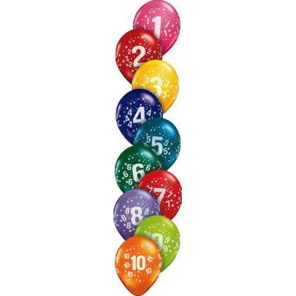 LATEX 12'' ΤΥΠΩΜΕΝΟ ΗΛΙΚΙΕΣ 1 ΕΩΣ 10 25TEM