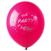  LATEX 12'' ΤΥΠΩΜΕΝΑ THE PARTY IS HERE 25ΤΕΜ
