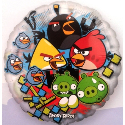 FOIL SEETHRU 26'' 66CM ANGRY BIRDS