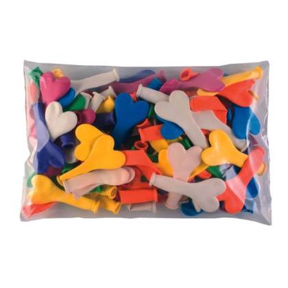 LATEX ΚΑΡΔΟΥΛΑ ΜΙΝΙ 6''  ΠΟΛΥΧΡΩΜΗ 100TEM